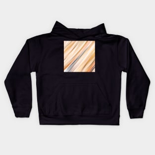 Warm colorful linear strokes Kids Hoodie